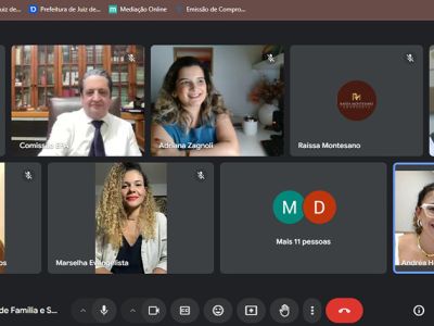 Leia a noticia completa sobre Comissões da OAB/JF realizam grupo de estudo sobre a utilização das técnicas de mediação e conciliação nos casos de divórcio, guarda e sucessões