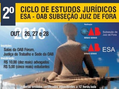 Leia a noticia completa sobre ESA divulga programação do 2º Ciclo de Estudos Jurídicos